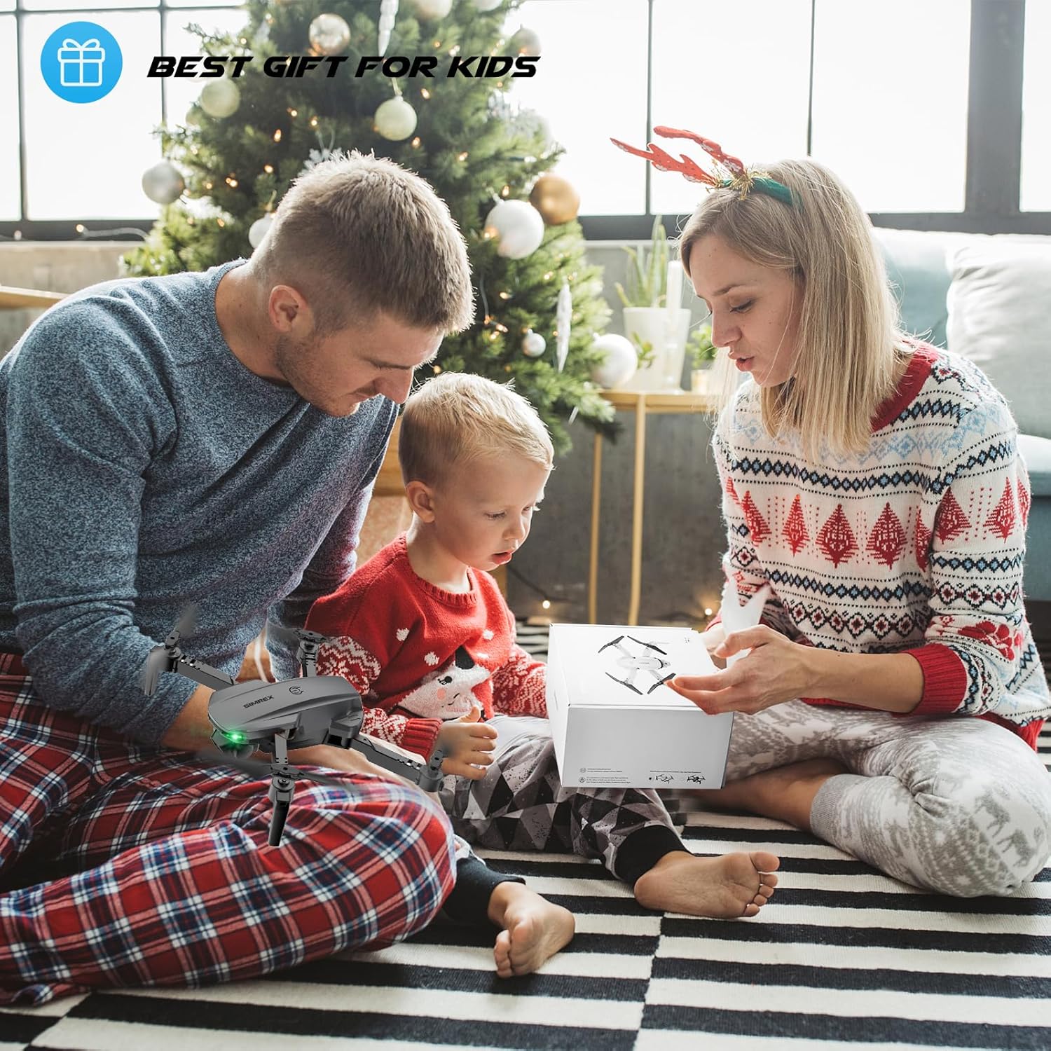 Drone With Camera 1080P for Kids And Adults, RC Quadcopter With Altitude Hold, Mini Drone With One Key Start, Waypoint Fly, Headless Mode, 3D Flip, 3 Speeds, Remote Control Drone for Beginners