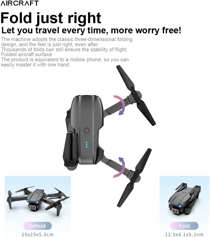 Drone with Camera for Adults and Kids, 1080P FPV Drones，Drone for Beginners with Upgrade Altitude Hold, Voice Control, Gestures Selfie, Auto Hovering, 2 Batteries