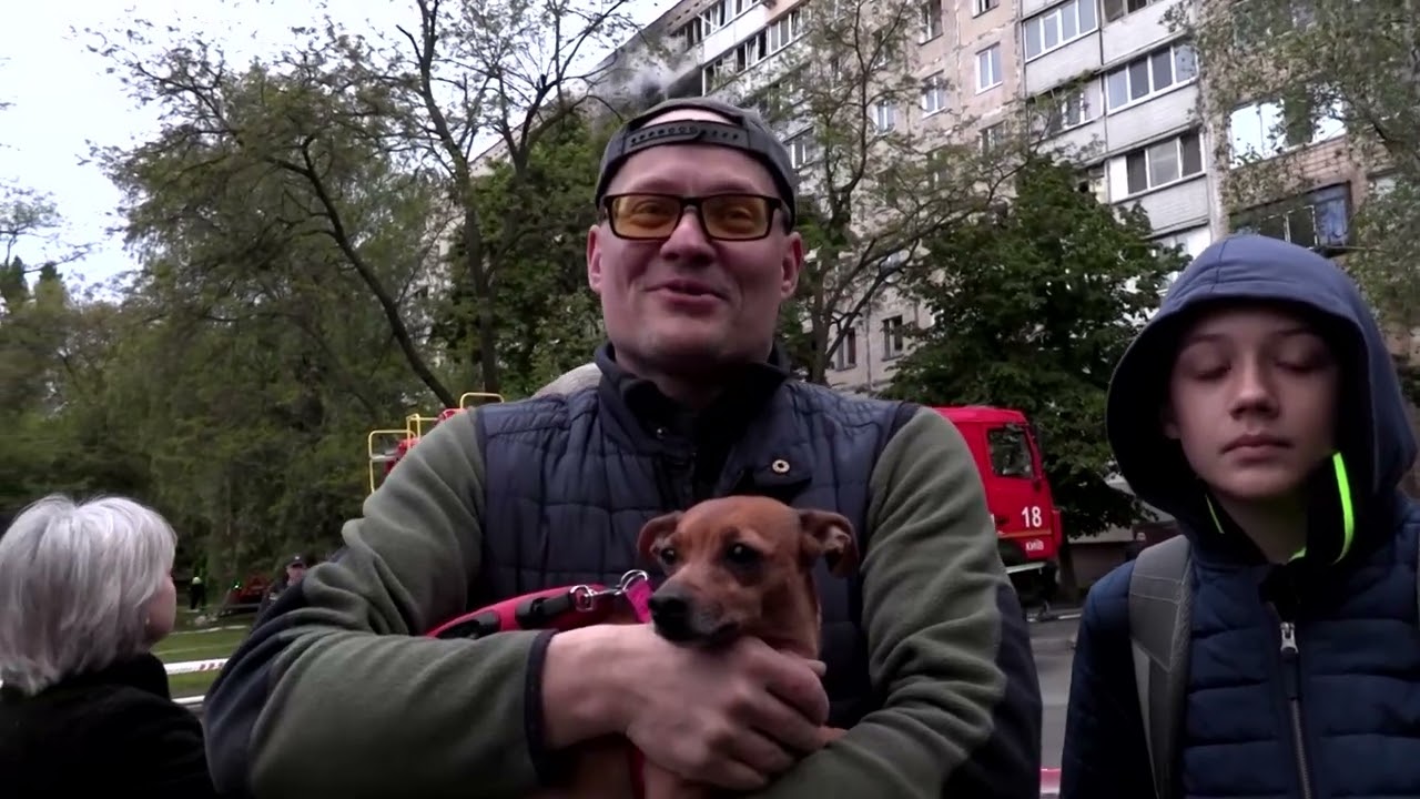 Falling drone debris spark fires in buildings across Kyiv | REUTERS
