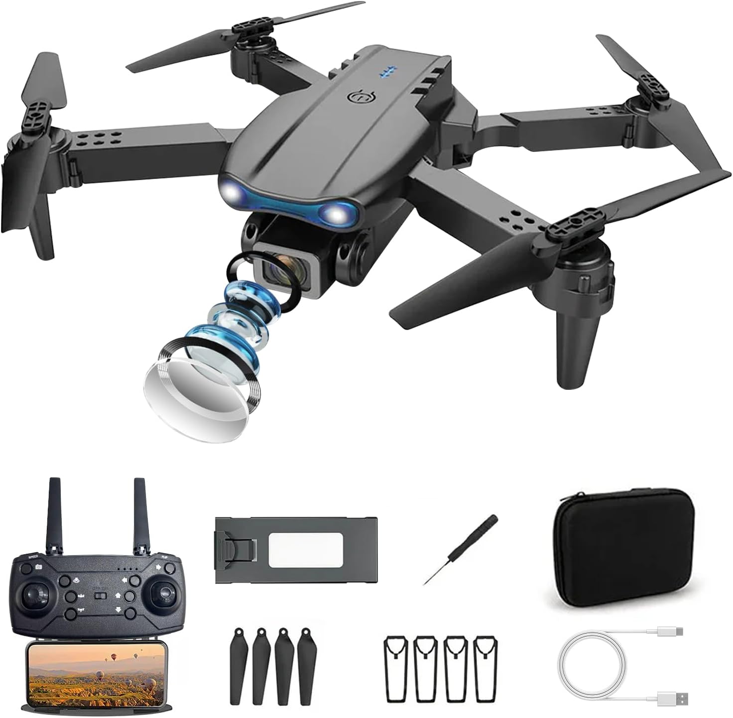 Foldable Drone for Beginners with 1080P Dual Cameras Review