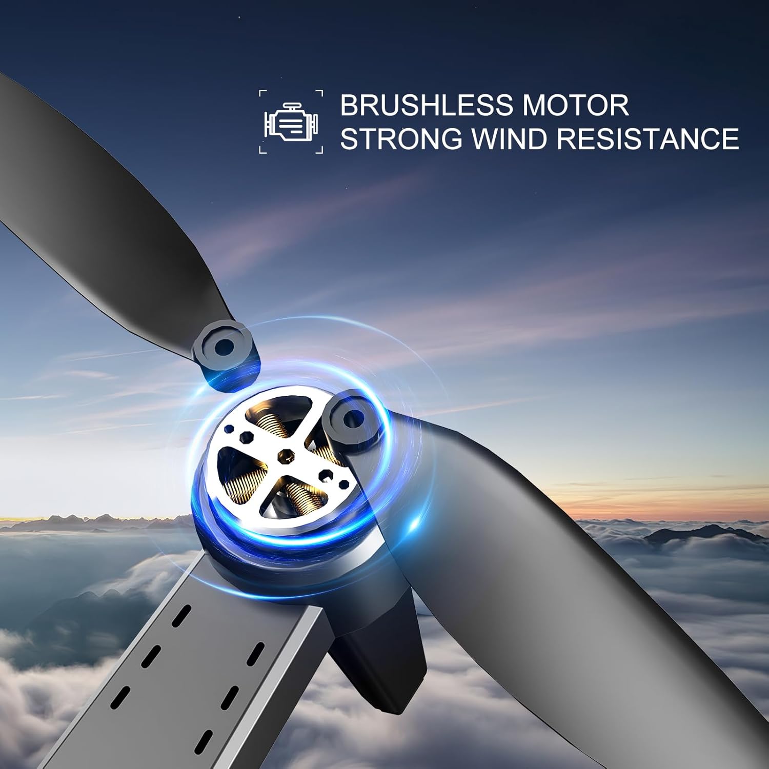 GPS Drone with 4K Dual Camera for Adults,Foldable HD Drones for KidsBeginners,3000mAh Batteries*2,Optical Flow Localization,Surrounding Flight,Smart Return Home,Dual Shot Switching, Gestures Selfie