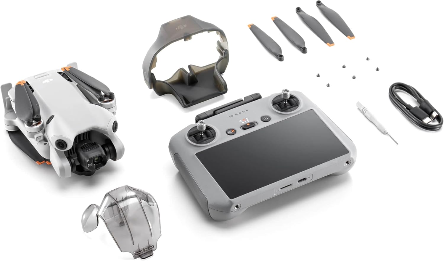 Mini 4 Pro (DJI RC 2), Drones with Camera for Adults 4K, Under 0.549 lbs/249 g, 34 Mins Flight Time, 20km Max Video Transmission Distance, Omnidirectional Vision Sensing, Mini Drone for Beginners