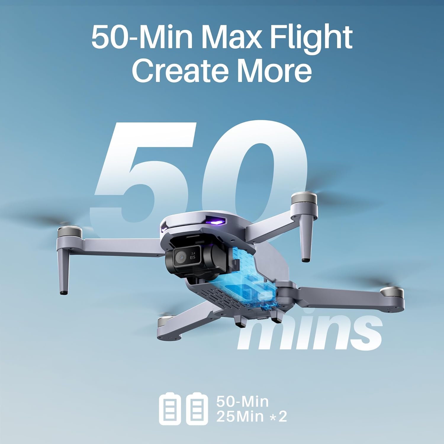 Mini X Drone with 4K Camera for Adults, 2-Axis Gimbal RC Quadcopter GPS Drone with Auto Return, 5G FPV Transmission, Wind Resistance,Follow Me,Long Flight Time and Distance, Easy Fly Gift for Beginner, Under249g