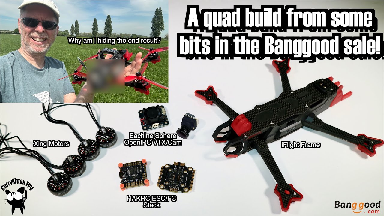 Putting an OpenIPC quad build together from on sale stuff at Banggood