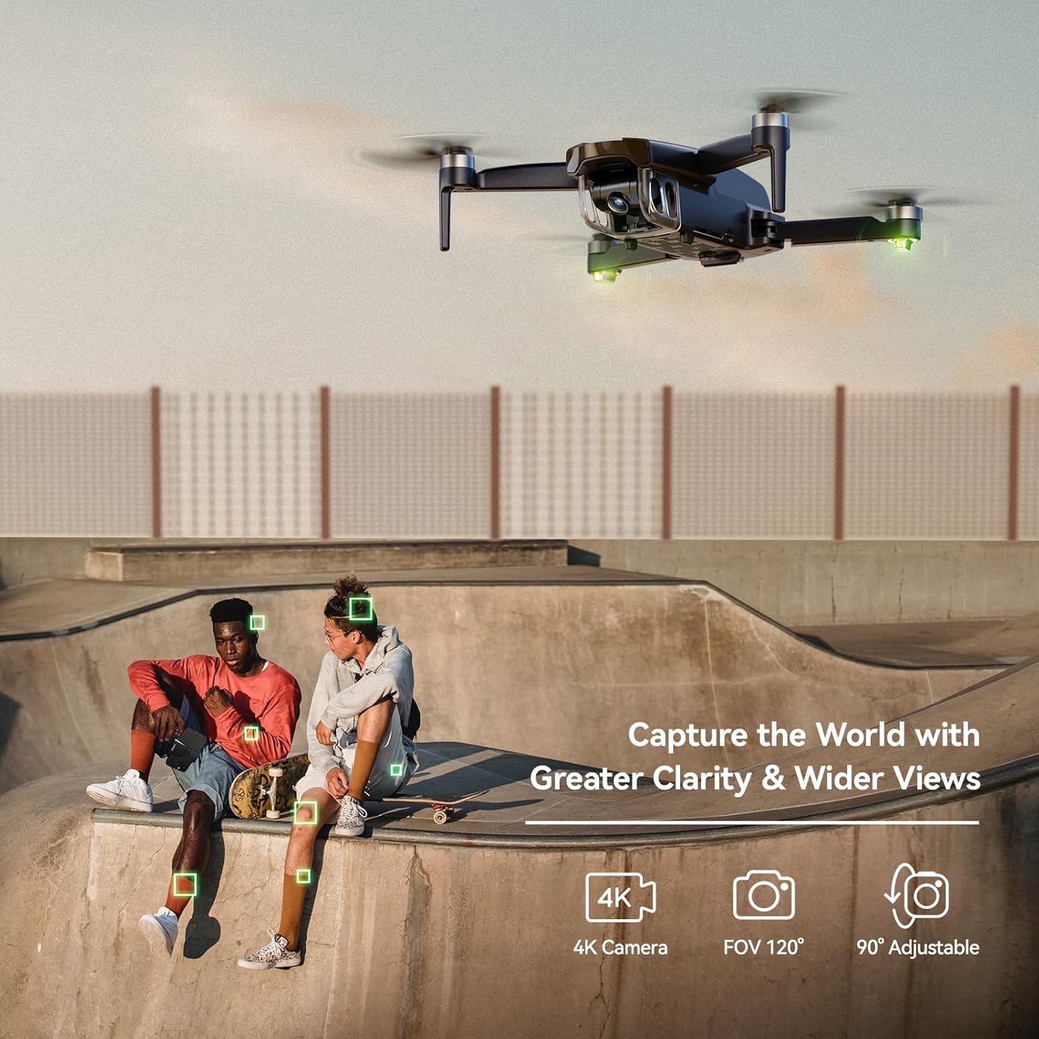Ruko U11S Drones with Camera for Adults 4k, Built-in Remote ID, 120° FOV, GPS Auto Return, 40 Min Flight, 5G Live Transmission, Foldable Mini FPV Quadcopter for Beginners with Follow Me, Circle Fly