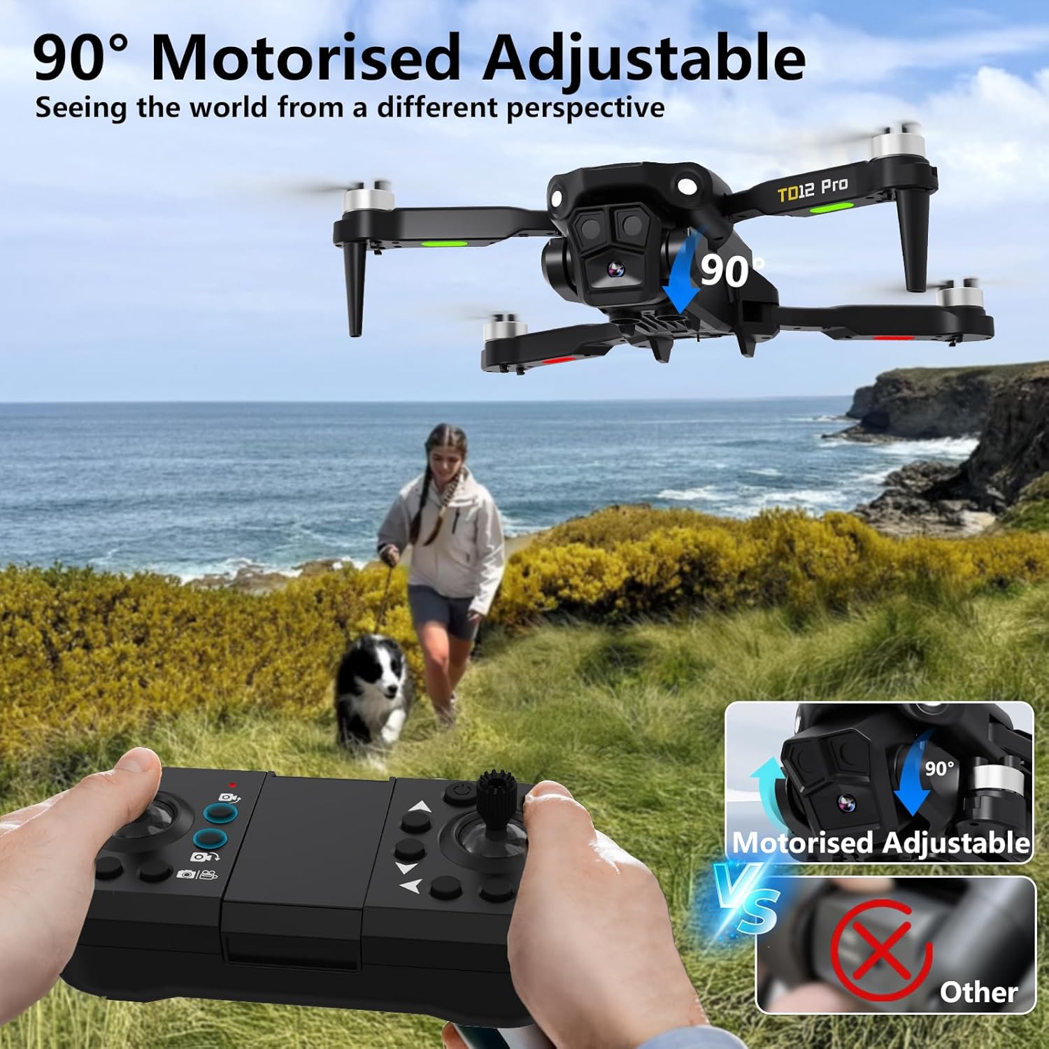 TD12Pro Foldable Drone with Camera Review