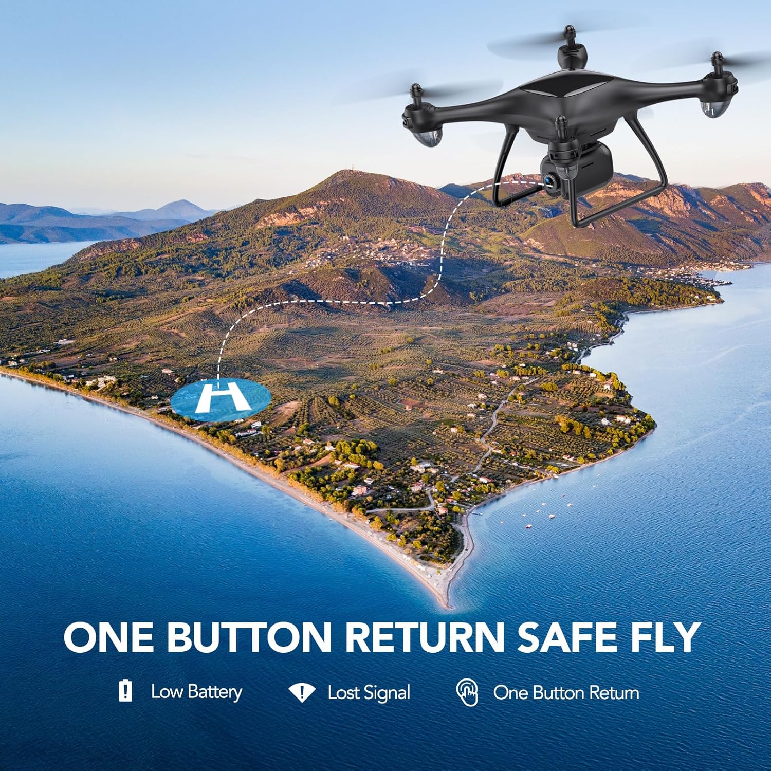 TOMZON P5G GPS Drones with Camera for Adults 4K, Under 249g, FPV Camera Drone with 5G WiFi Transmission for Beginner, Auto Return Home, Follow Me, Custom Flight, 36 Mins Fly Time, CarryBag, Black
