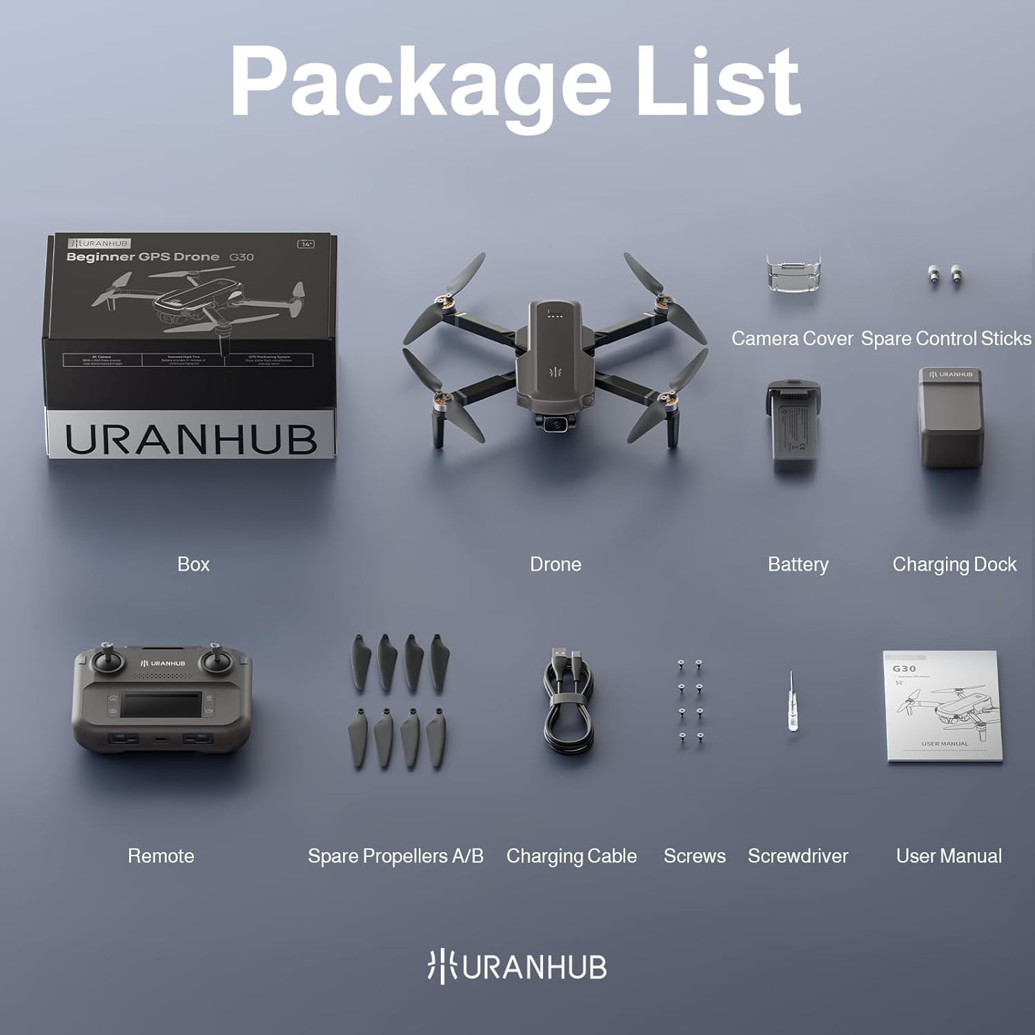 UranHub G30 Drones with Camera 4k Review