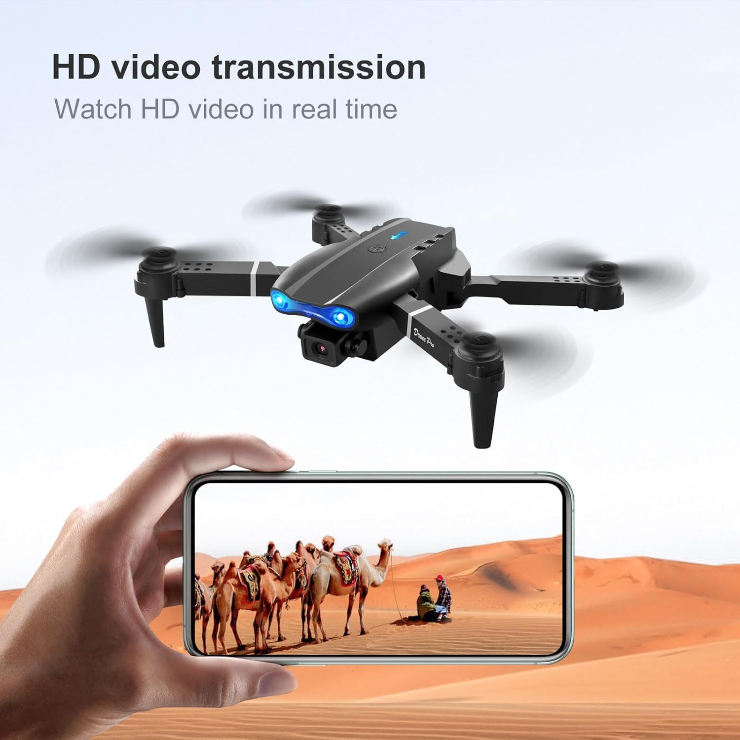 2025 FPV Drone with 1080P Dual HD Cameras Upgraded Version RC Quadcopter for Adults and Kids, Beginner WiFi RC Drone Live Video 2