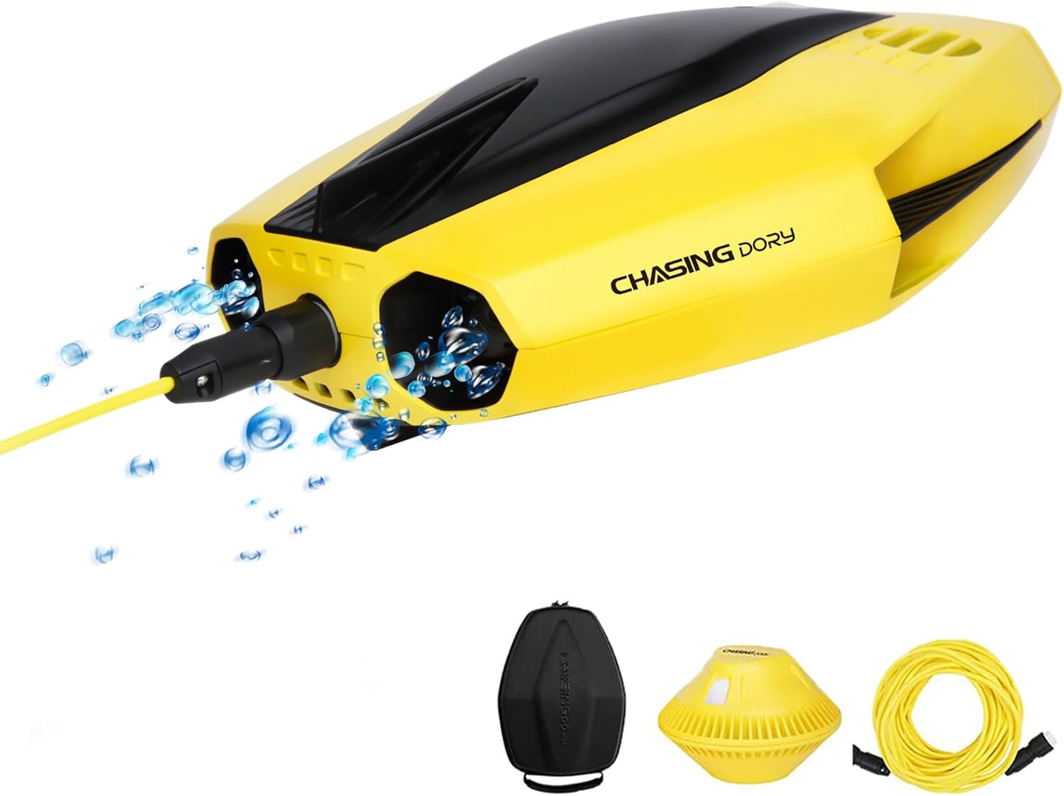 CHASING Dory Underwater Drone - Palm-Sized 1080p Full HD Underwater Drone with Camera for Real Time Viewing, APP Remote Control and Portable with Carrying Case, WiFi Buoy and 49 ft Tether