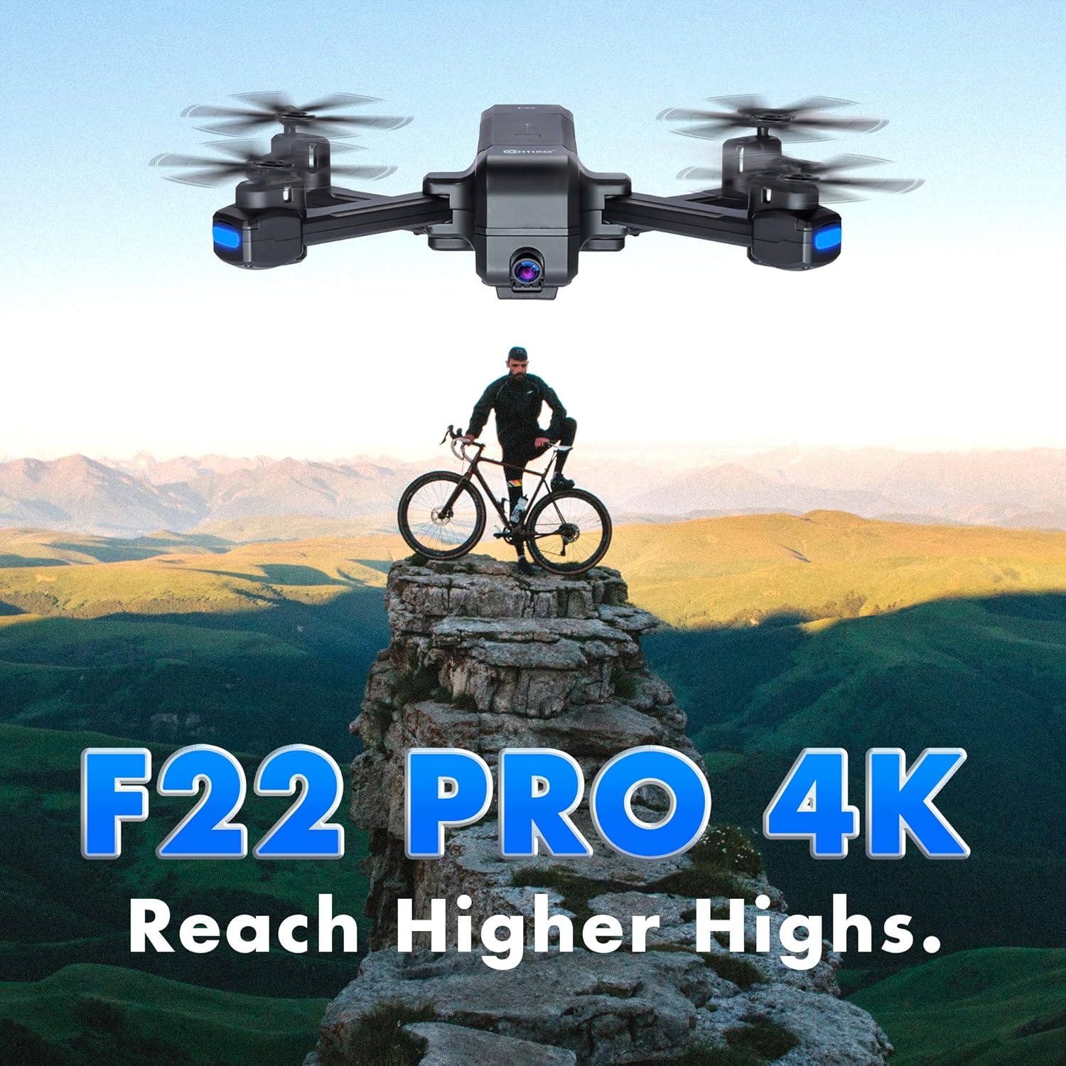 Contixo F21 1080P UHD Camera Drone – 3D Flips, Brushless Motors, Obstacle Avoidance, Foldable Design, One-Key Start, Altitude Hold, 15-Minute Flight Time – Ideal for Beginners and Kids and Adults