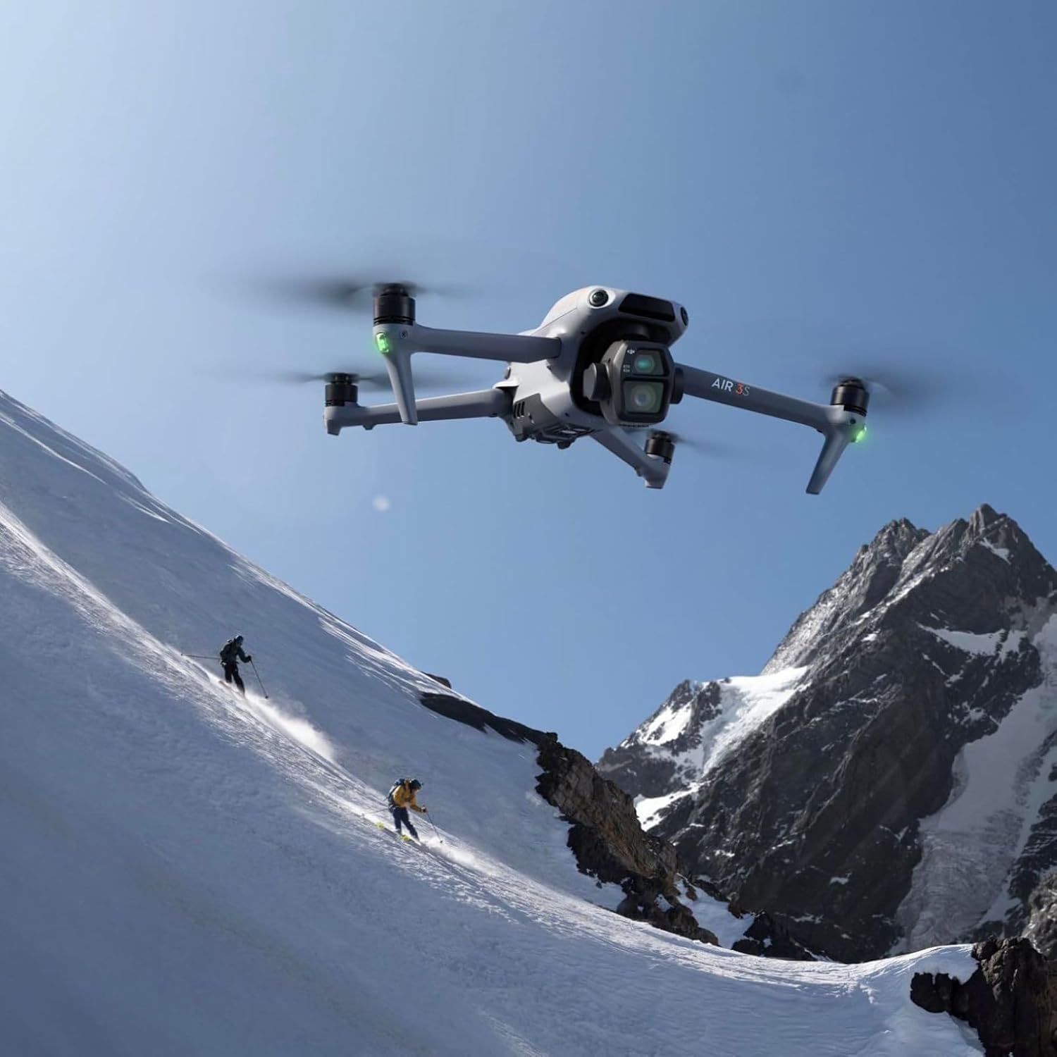DJI Air 3S Fly More Combo (RC 2 Screen Remote Controller), Drone with 1 CMOS Wide-Angle  Medium Tele Camera for Adults, 4K/60fps, Omnidirectional Sensing  3 Batteries for Extended Flight Time