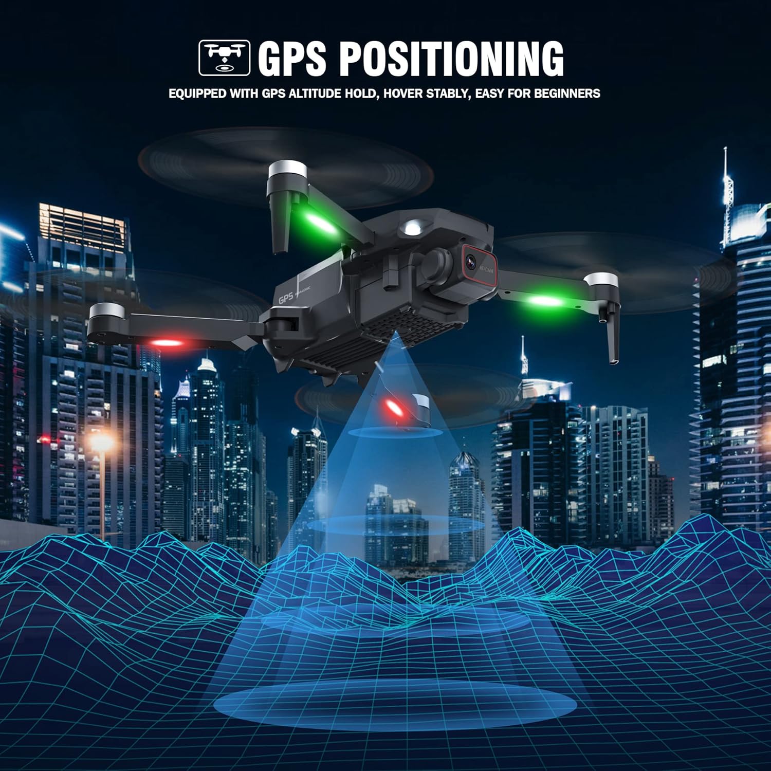 Drones with Camera for Adults 4k,GPS Follow Me Drone for Beginners Kids,Foldable FPV RC Quadcopter with GPS Return Home,Brushless Motor,5G Transmission,50 Mins Flight Time 2 Batteries