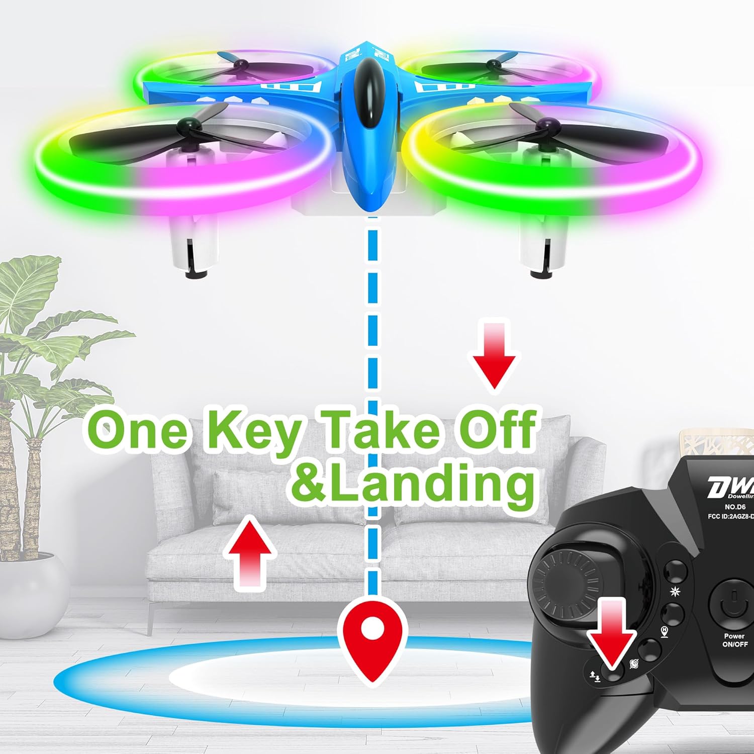 Dwi Dowellin 4.9 Inch Mini Drone Review