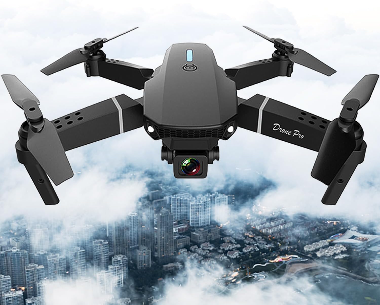 Mini Drone with Camera for Adults - Christmas Toy Gift for Teenage Boy Girl Beginner Age 14 Years Old - RC Quadcopter Multirotors | Foldable UAV | WiFi HD FPV Live Video | One Key Take Off/Land | Altitude Hold | Headless Mode | 360° Flip | Carrying Case (INS+ Black)