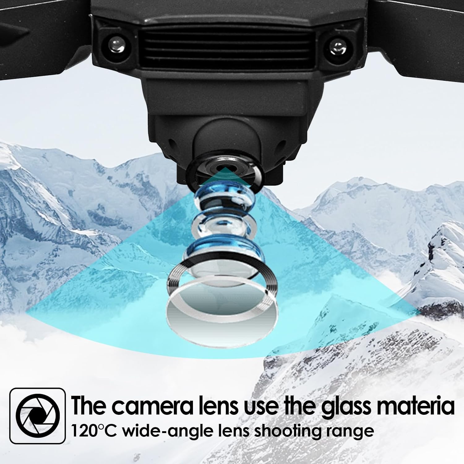 Starship 4k Drone, Camera for Adults 4K Drones High Resolution Aerial Photography Videography, Micro Drone with Carrying Case for Adult Beginners and Kids (Black 1set)