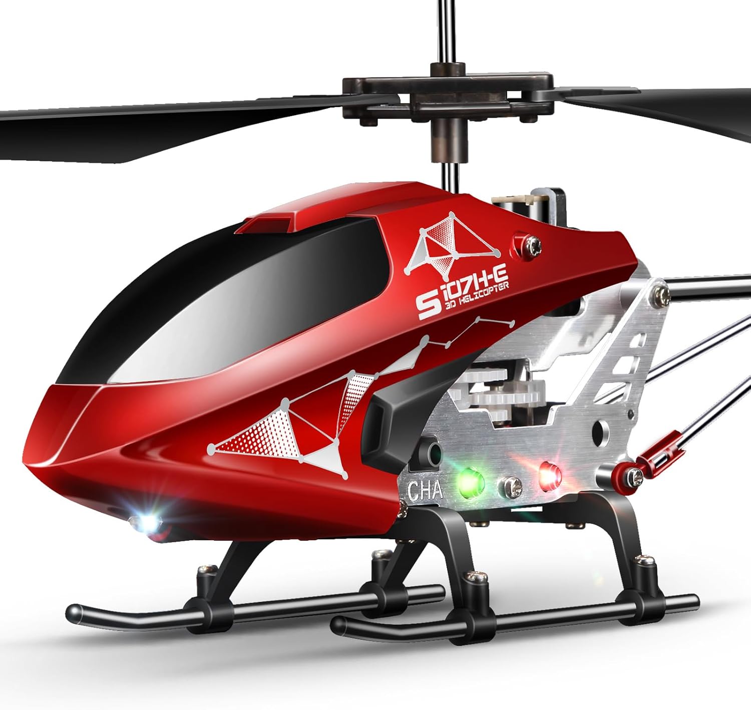 SYMA S107H-E RC Helicopter for Kids and Beginners, Remote Control Helicopter with Altitude Hold, 2 Speed Modes, Whole Alloy Toy for Boys Girls Indoor Gift