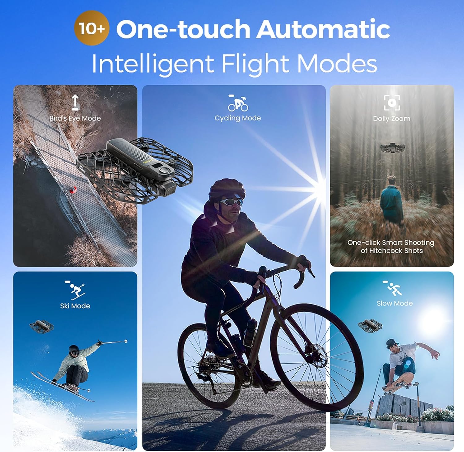 X1 PRO 4K Action Flying Camera, Foldable Drone with Camera with 42 KM/H Follow Speed, 10+ Fully Automatic Flight Modes, Fly Anywhere with OmniTerrain, SmoothCapture 2.0(Standard)